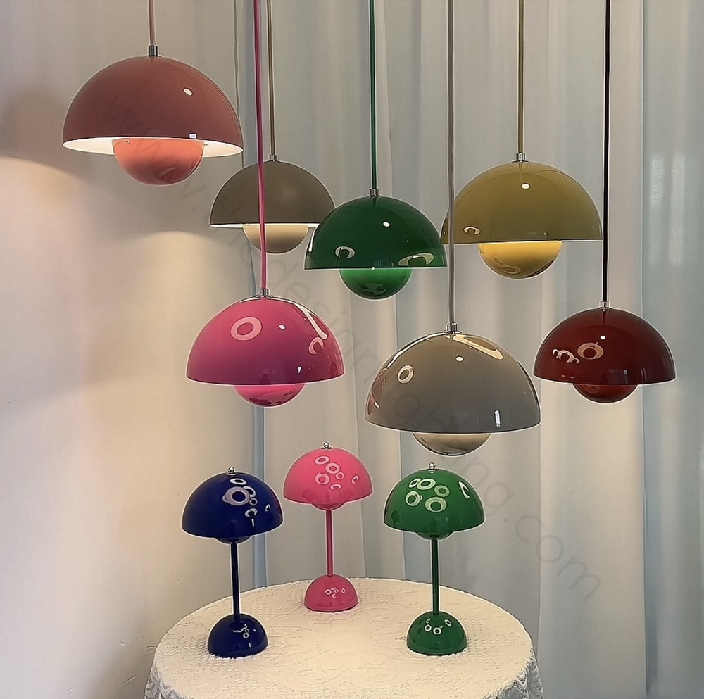 Pendant design lamp Flowerpot by Verpan Panton