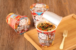 Лапша быстрого приготовления пшеничная Le Ramen Meow, острая со вкусом говядины