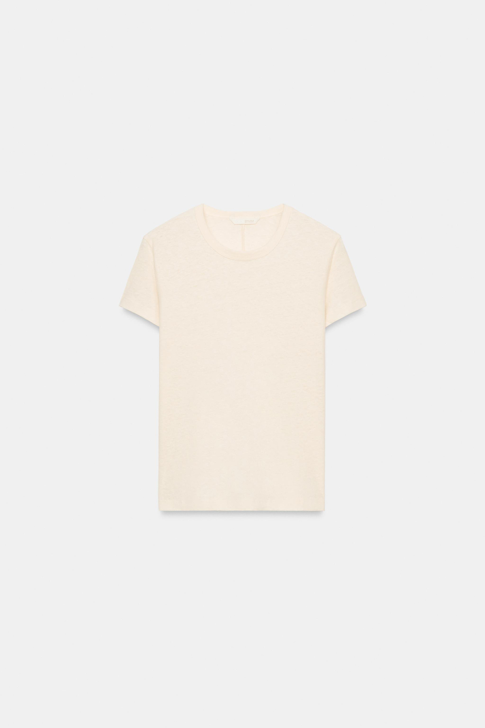 ХЛОПКОВАЯ ФУТБОЛКА С КОРОТКИМИ РУКАВАМИ — ZARA