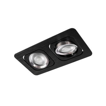 Встраиваемый светильник 2*GU10 10342/2 Black чёрный Trick LOFT IT