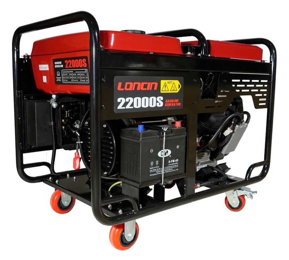 Генератор бензиновый Loncin LC22000S - [15 кВт / 380V] трехфазный