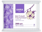 Ватные палочки AMRA 200шт пакет