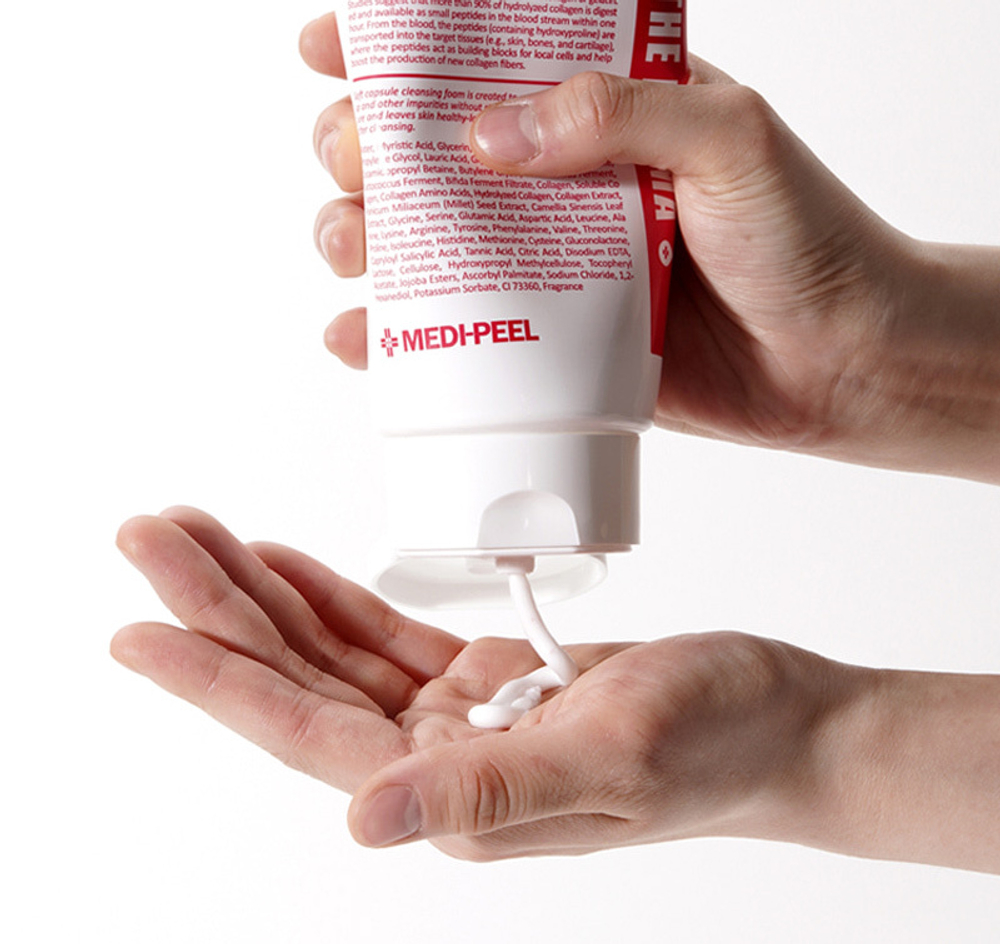 Пенка для умывания с коллагеном и пробиотиками Medi-Peel Aesthe Derma Lacto Collagen Clear
