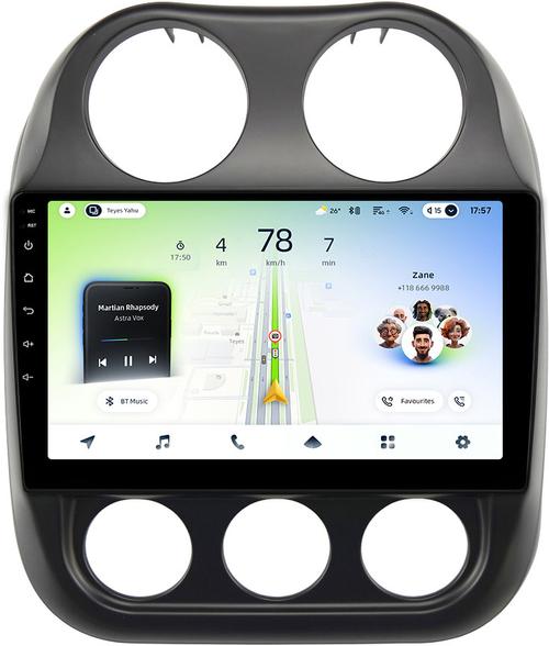 Магнитола для Jeep Compass 2011-2015 - Teyes CC4L-DTS монитор 10.1" IPS, Android 14, Быстрая, Snapdragon 662, CarPlay, 4G SIM-слот
