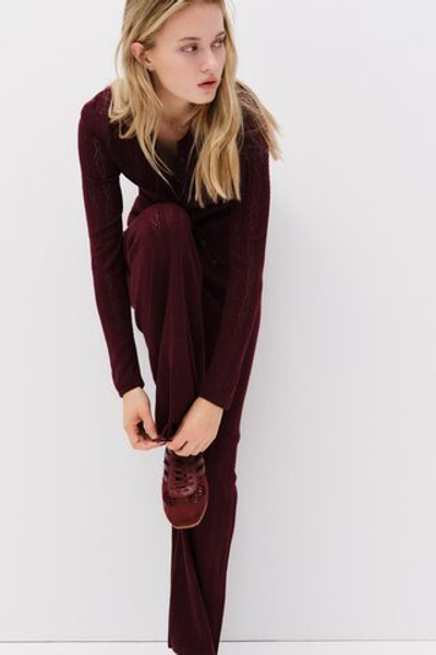 Ажурные вязаные брюки - H&M