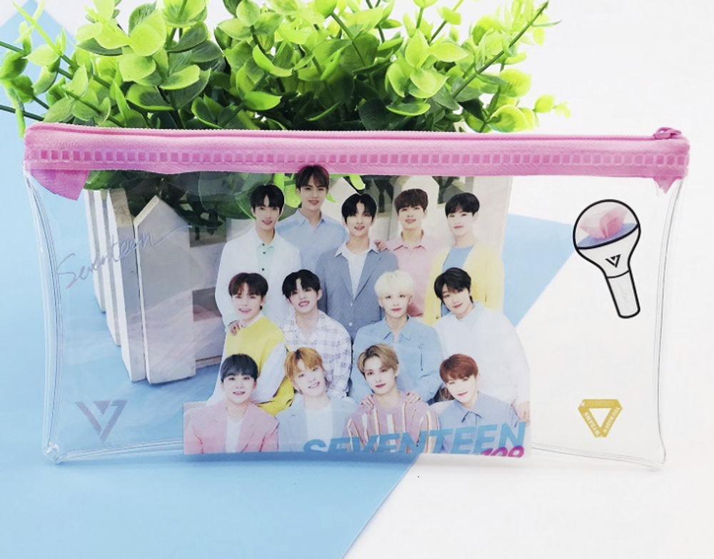 Прозрачный пенал SEVENTEEN Прозрачный пенал SEVENTEEN