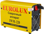 АППАРАТ СВАРОЧНЫЙ EUROLUX ИНВЕРТОРНЫЙ IWM-220 ПВ-70% 10-220А