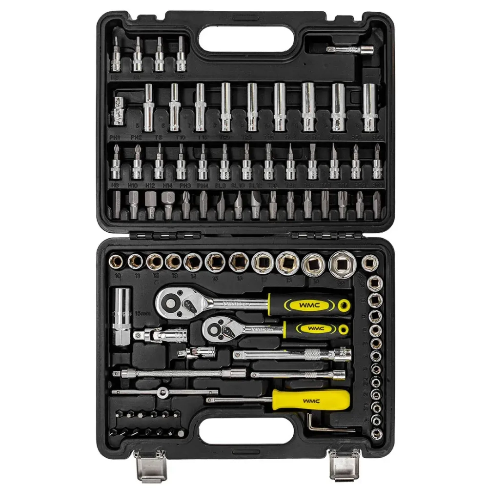 Набор инструментов 94 пр. 1/4''3/8''(6гр)(4-22мм) WMC TOOLS WMC-4941-5DS-м