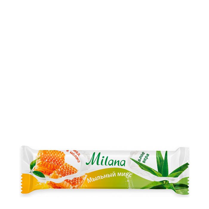 Мыло туалетное "Milana мыльний микс" молоко мёд&amp;алое вера Grass
