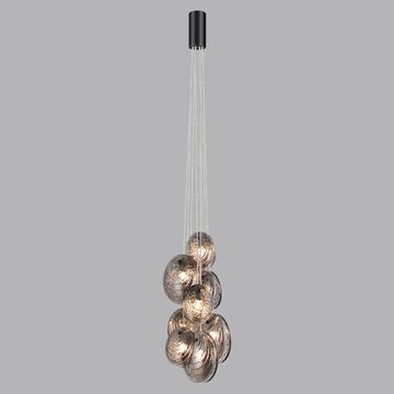 Подвесной светильник 8*G9 5038/8 чёрный/дымчатый Mussels Odeon Light
