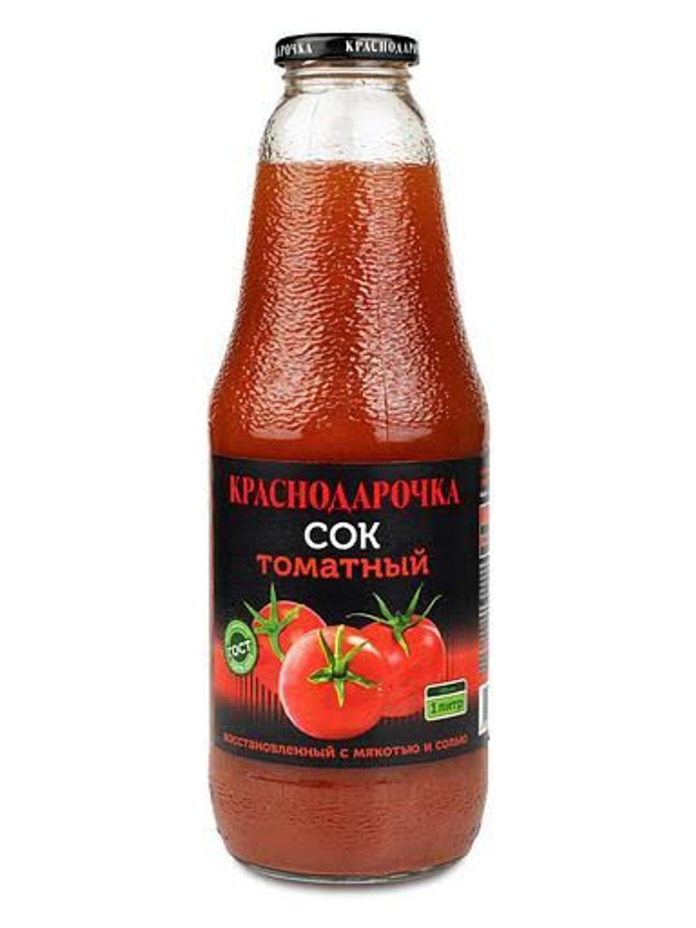 Нектар Томатный "Краснодарочка" ТУ 1 л (Тетра Пак 1*12 с крышкой) для детского питания