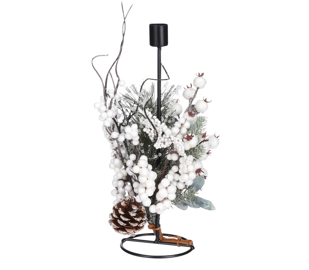 Подсвечник 30х15х10см House of Seasons Харди белый