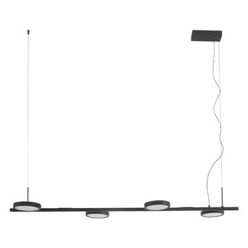 Подвесной светодиодный светильник CLT 027C4 L1000 BL чёрный Crystal Lux
