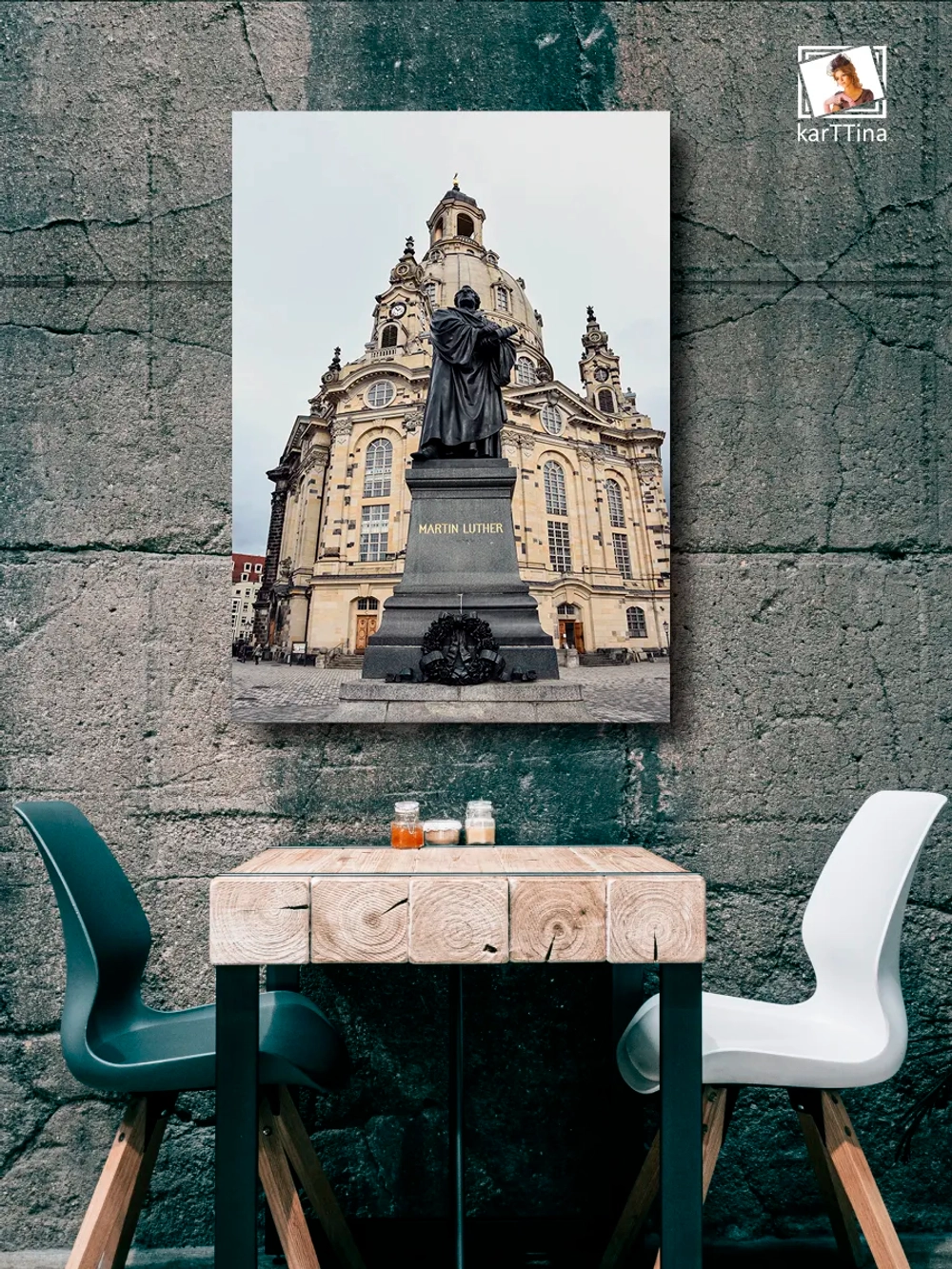 Картина "Памятник Мартину Лютеру" на стену 50х70см 1шт.