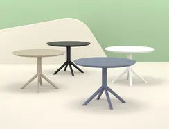 Стол пластиковый Sky Table Ø105, черный