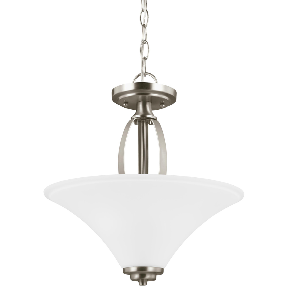 Светильник Visual Comfort Metcalf Two Light Semi-Flush Convertible Pendant