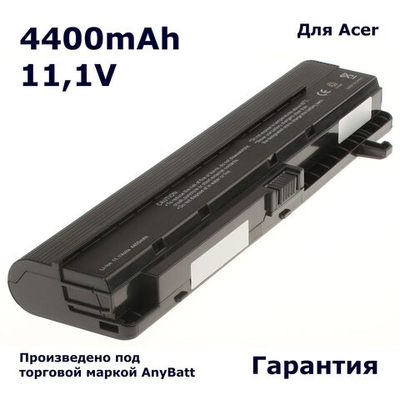Аккумулятор AnyBatt 4400mAh, для Ferrari 1000 TravelMate 3012WT3000 3010 3020 3040 3002WT3043 3004WTMi
