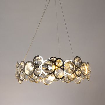 Подвесной хрустальный светильник 6*Е14 A1062SP-6CC хром Sarah Arte Lamp