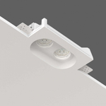 Светильник гипсовый встраиваемый Stellanova Izar Flat Duo sn008 192х125х40мм со светодиодной лампой GU10 MR16 2x7W 4000K Ra>80