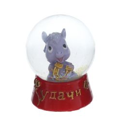 GAEM Фигурка декор в стекл шаре "Лошадка", L4,5 W4,5 H5,5 см, 4в.