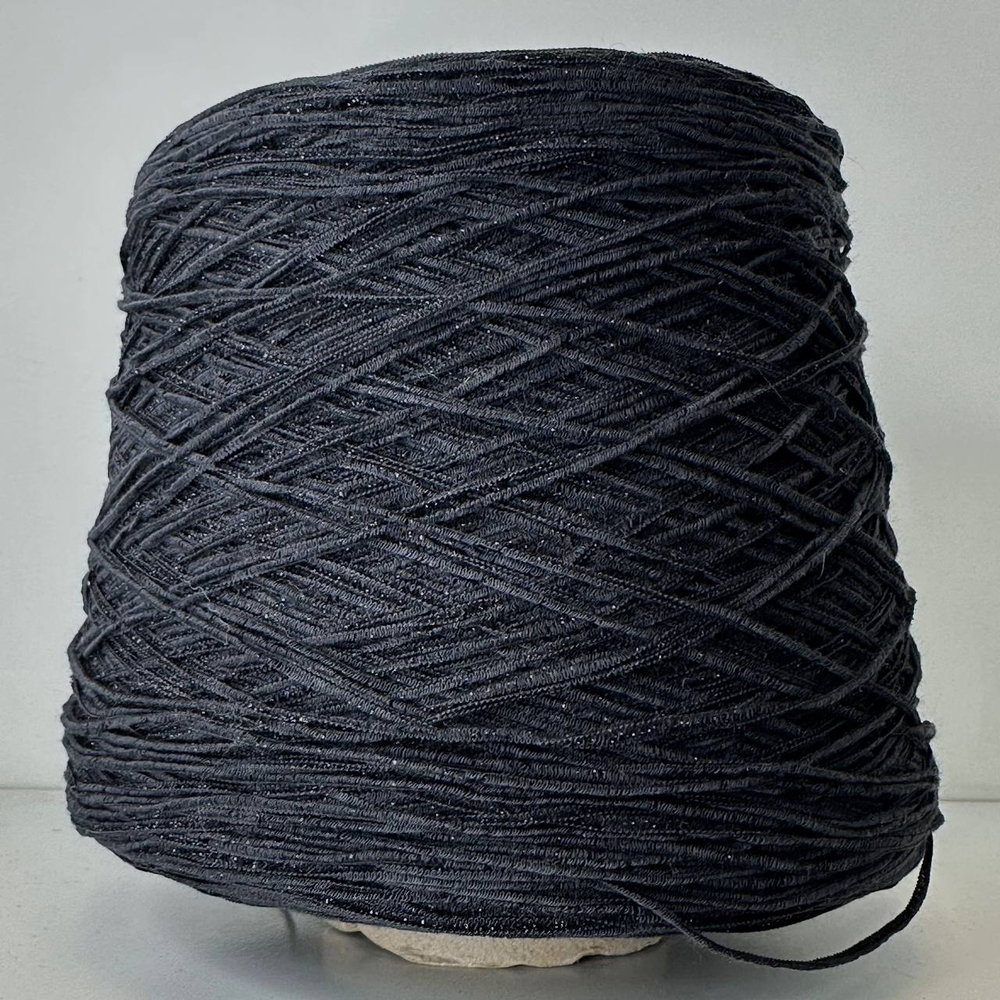 TRILLY- Be.Mi.Va. SPA; 56% хлопок, 44% люрекс; 350м/100гр; шнурок; col. Black, цвет: черный; S507 MP