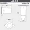 Встраиваемый светильник уличный Aldo 1L0.000.000.LXZ1L Fumagalli