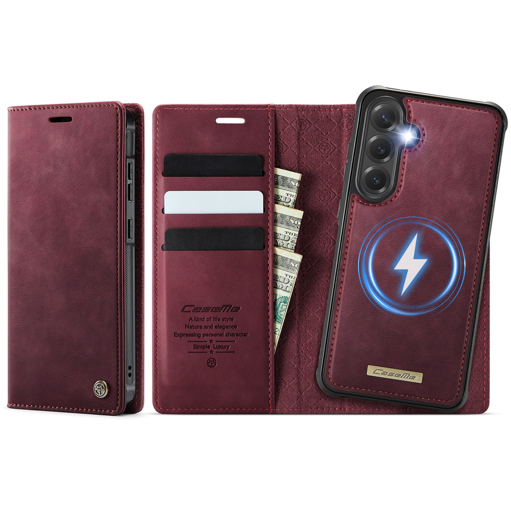 Чехол-кошелек CaseMe 2 in 1 MagSafe Samsung Galaxy S25+