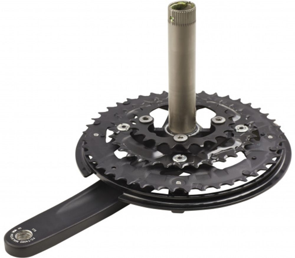 Система Shimano Alivio, T4060, 170мм, ин. вал., 44/32/22, с защ. зв., цв. черный EFCT4060CX422CL