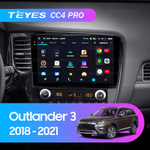 Teyes CC4 Pro 10,2" для Mitsubishi Outlander 2018-2021