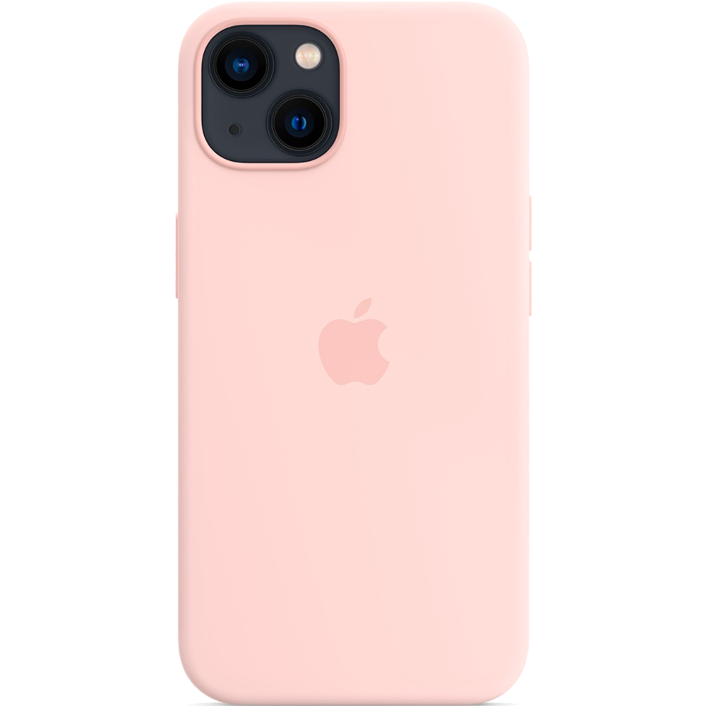 Силиконовый чехол с поддержкой MagSafe Apple Silicone Case для iPhone 13, Chalk Pink (Розовый мел)