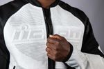 Overlord 3 Leather Jacket / Бело-черный