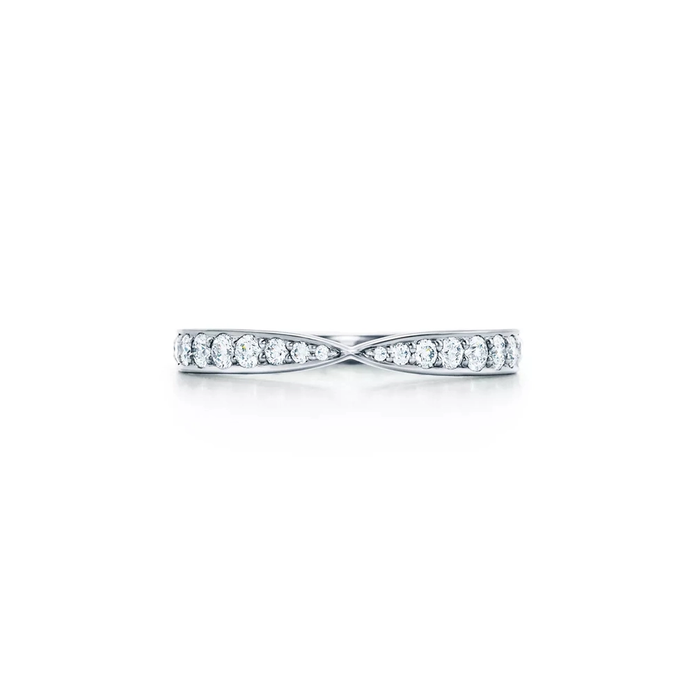 Кольцо из платины с бриллиантами, Tiffany 💠Harmony