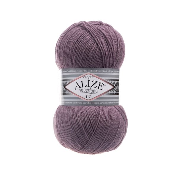Пряжа Alize (Ализе) Superlana TIG / уп.5 мот. по 100 г, 570м, 312 лиловый A