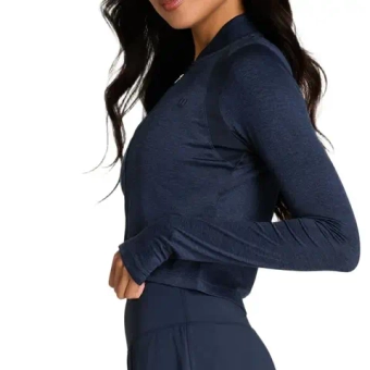 Женская Кофта теннисная Wilson Tennis Long-Sleeve All Day Full Zip - navy blue