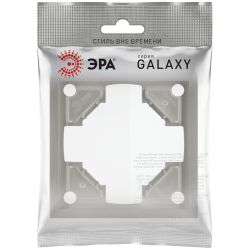 Рамка для розеток и выключателей ЭРА Galaxy 15-5001-07 на 1 пост титан | Эра Galaxy
