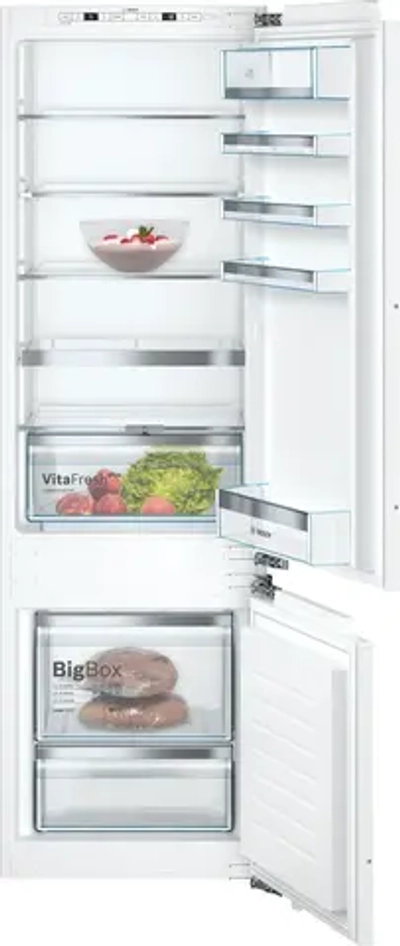 Встраиваемый двухкамерный холодильник Bosch KIS87AFE0