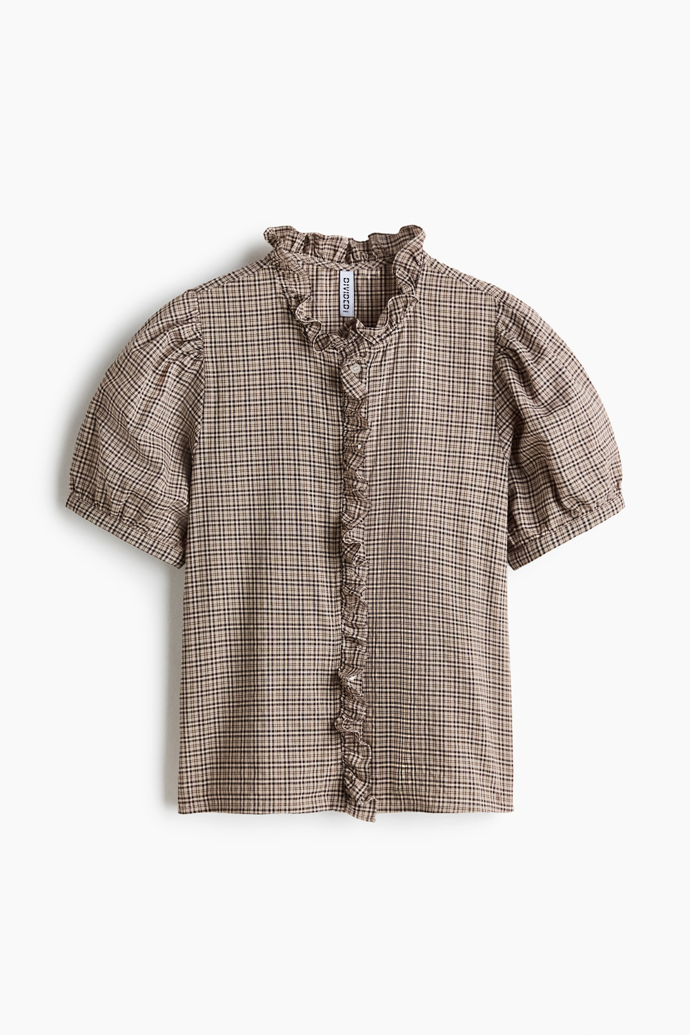 Хлопковая блуза с оборками - H&M