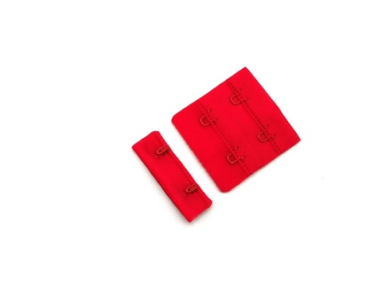 Застежка 2х2, красные, 4,4 см, арт. Z2/4-100, шт