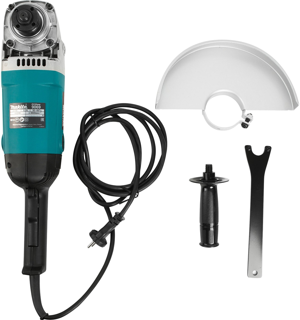 УШМ MAKITA 9069 2000Вт 6600об/мин 230мм в коробке(9069)