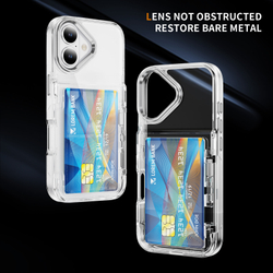 Прозрачный чехол Lumen Case с подставкой 2‑в‑1 и отделением для карт: iPhone 17