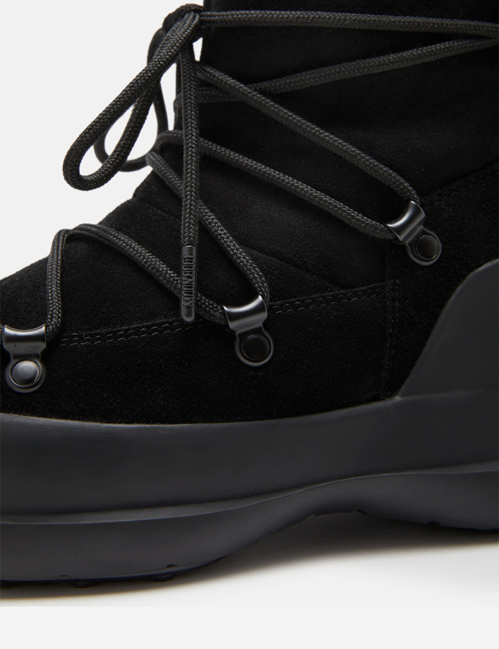 Moon Boot Hazelnut Shearling Luna Boots "Black"