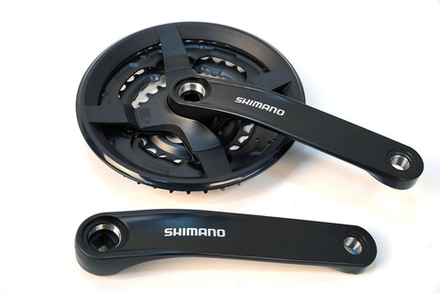 Система Shimano TY301, 170мм, Кв, 48/38/28, с защитой, черн, б/уп