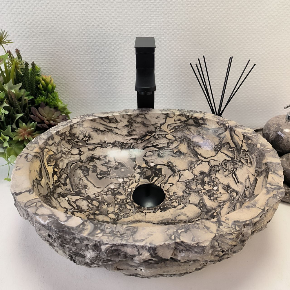 Раковина из мрамора Erozy Doreng EM-62775 48x41x14 из натурального камня