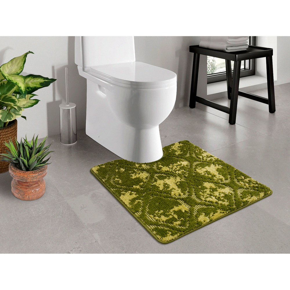 Коврик д/туалета Shahintex Винтаж  60*80 зеленый (02)