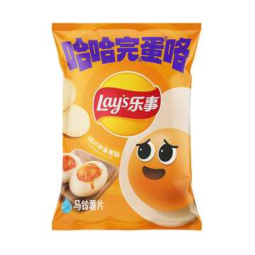 Чипсы Lay's salted egg yolk со вкусом соленого яичного желтка, 70гр (Китай)