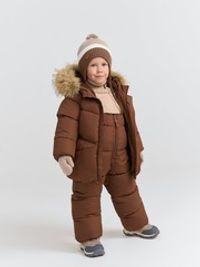 Костюм зимний на пуху "Кофе" 0+