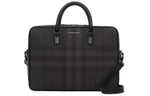 Burberry Leather Briefcase, Shoulder Bag, Crossbody Bag, Handbag Men"s Black