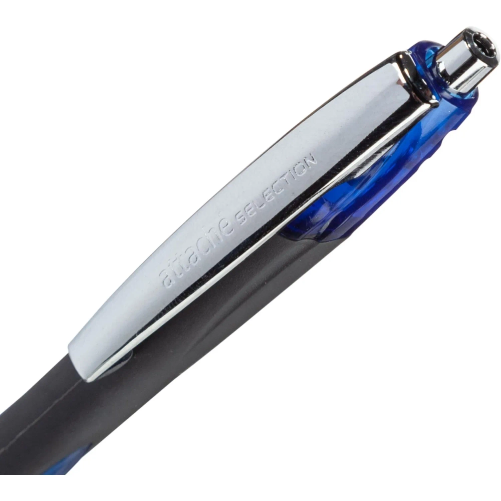 Ручка шариковая автоматическая Attache Selection Glide Aerogrip синяя (толщина линии 0.5 мм)