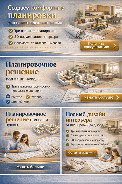 Планировочное решение ( от 1500 кв.м)