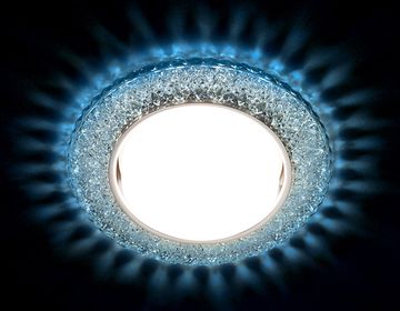 Точечный светильник G298 CL/CLD хром/прозрачный GX53+3W (Led Cold) Ambrella